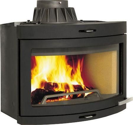 Ενεργειακά Τζάκια Jotul I 400 Panorama Κασέτα Ξύλου 6kW Ίσιο με Ανοιγόμενη Πόρτα