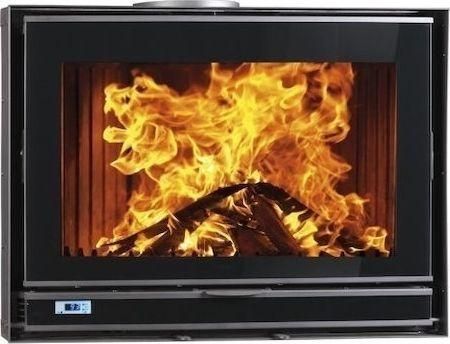 Ενεργειακό Τζάκι Volcano VI 80 Κασέτα Ξύλου Αεραγωγών 14kW Ίσιο με Ανοιγόμενη Πόρτα