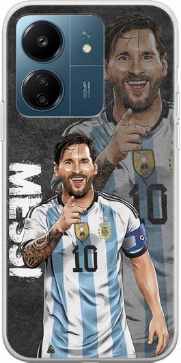 Θήκη Κινητού Back Cover για Xiaomi Redmi 13C Flexible TPU Football Stars Lionel Messi Argentina