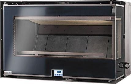 Ενεργειακό Τζάκι Volcano VI 80 Κασέτα Ξύλου Αεραγωγών Δεξιά Γωνία με Ανοιγόμενη Πόρτα