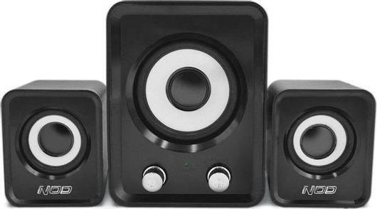 Ηχεία Υπολογιστή NOD Base 2 One 2.1 με Ισχύ 11W Μαύρο