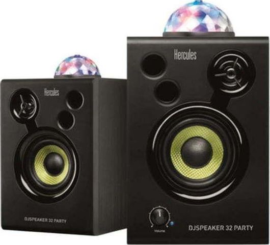 Αυτοενισχυόμενα Ηχεία Hercules Monitor 32 Party Studio Monitor 2 Δρόμων 30W Σετ 2τμχ Μαύρο