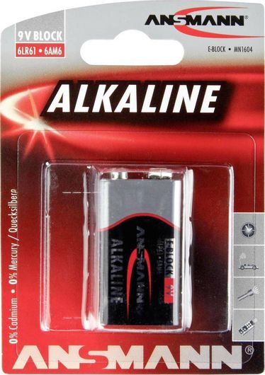 Αλκαλική Μπαταρία 9V 1τμχ