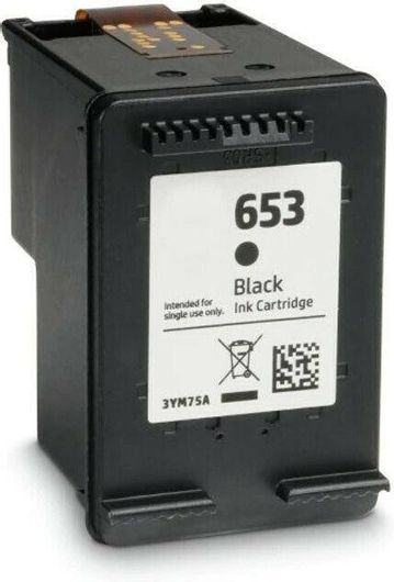 VS Συμβατό Μελάνι Εκτυπωτή InkJet HP 653 XL 790 Σελίδων Μαύρο