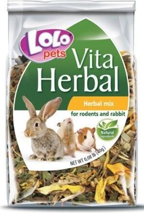 Λιχουδιά Τρωκτικών Lolo Pets με Βότανα 40gr