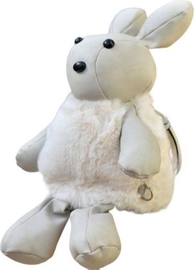 Παιδική Τσάντα Βόλτας Κουνελάκι Πλάτης Μπεζ