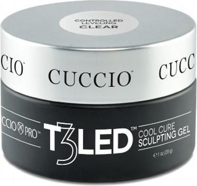 Gel Νυχιών Cuccio T3 LED Ccool Cure Sculpting ControlLED Διάφανο 28gr