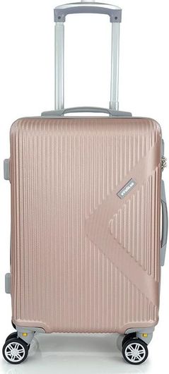 Βαλίτσα Καμπίνας PS828-18 Σκληρή 52x35x20cm Ροζ Χρυσό