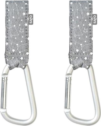 Γάντζος Καροτσιού Saro Σετ 2τμχ Γκρι