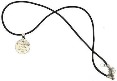 Γυναικείο Κολιέ Φυλαχτό από Ατσάλι Μαύρο