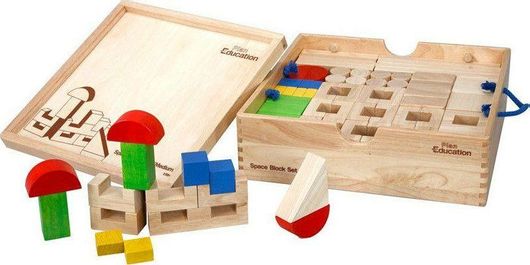 Τουβλάκια Plan Toys Κατασκευαστικό Υλικό Ξύλινα για 3+ Ετών Σετ 89τμχ