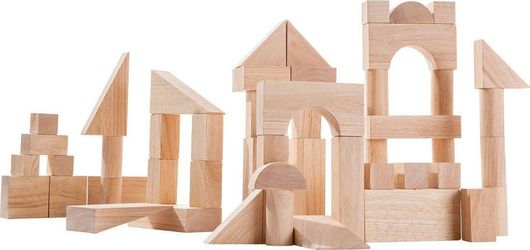 Τουβλάκια Plan Toys Ξύλινα για 3+ Ετών Σετ 50τμχ