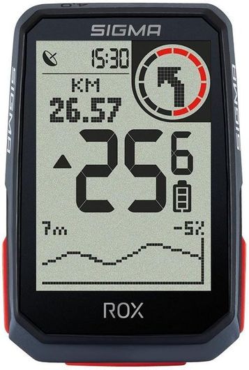 Κοντέρ Ποδηλάτου Sigma Sport με Παλμογράφο & GPS Rox 4.0 Λευκό