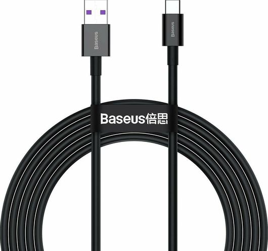Καλώδιο Baseus Superior USB 2.0 USB-C male σε USB-A male 2m Μαύρο