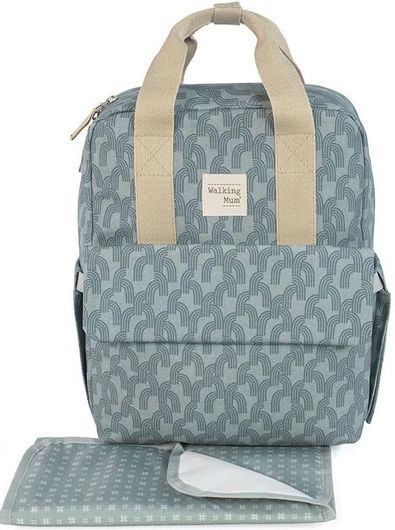 Τσάντα Αλλαξιέρα Walking Mum Tulum Πλάτης 28x12x37cm Μπλε