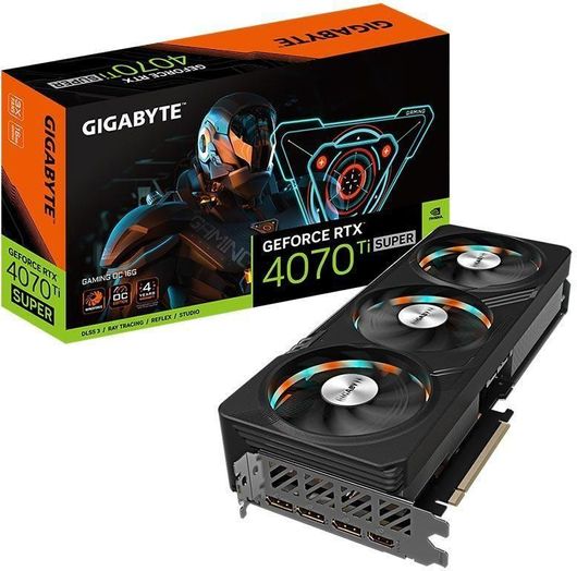 Κάρτα Γραφικών Gigabyte GeForce RTX 4070 Ti Super 16GB GDDR6X Gaming OC