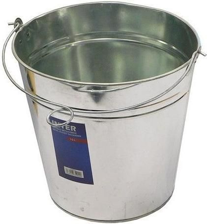 Κουβάς Inter 86-20-078 15lt Μεταλλικός Ασημί