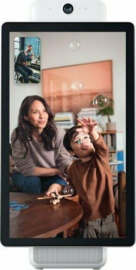 Smart Hub Portal Plus Facebook Smart Video Calling 15.6" White με Ηχείο 2 & Οθόνη Συμβατό με Alexa