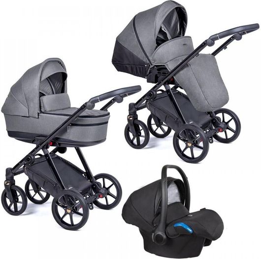 Πολυκαρότσι 3 σε 1 Coletto 3 από Νεογέννητο Γκρι