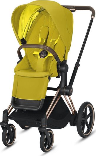 Καρότσι Μωρού Cybex e-Priam από Νεογέννητο Κίτρινο