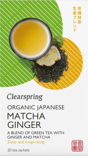 Matcha Τσάι Clearspring Τζίντζερ 36gr