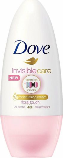 Αποσμητικό Dove Invisible Care Tested on 100 Colours Floral Touch 48h σε Roll-On 50ml