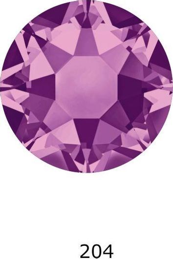 Στρας Swarovski 204 Amethyst Μοβ Σετ 100τμχ