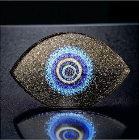 Γούρι Επιτραπέζιο Χειροποίητο Plexi Glass Μάτι 7DIS110