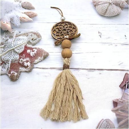 Γούρι Χειροποίητο με Ξύλινα Στοιχεία 1EPX1091