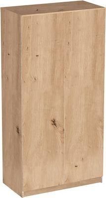 Ντουλάπα Ρούχων Hermes 06-0101 Δίπορτη Μελαμίνης 100x52x200cm Artisan Oak