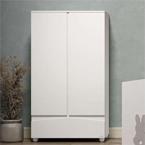 Παιδική Ντουλάπα Cassababy Rabbit Δίφυλλη 101x54x180cm Λευκό