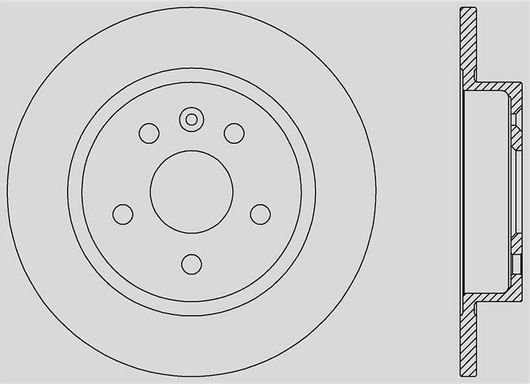 Σετ Δισκόπλακες Open Parts 1τμχ