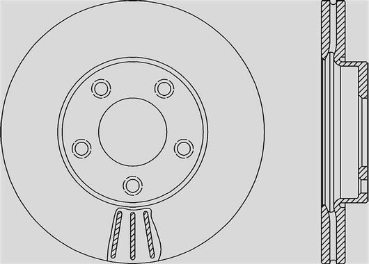 Σετ Δισκόπλακες Open Parts 1τμχ για Mazda 3