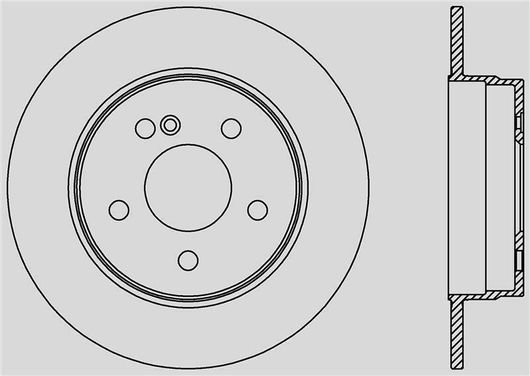 Σετ Δισκόπλακες Open Parts 1τμχ για Mercedes-Benz C Class