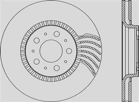Σετ Δισκόπλακες Open Parts για Volvo S60