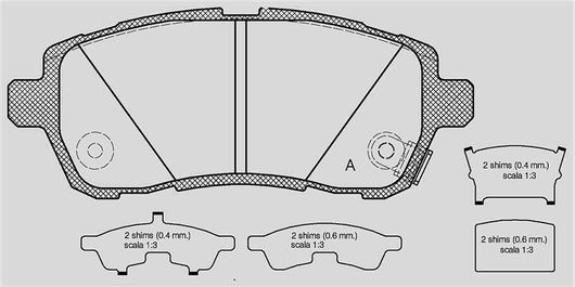 Σετ Τακάκια Open Parts για Daihatsu Sirion Suzuki  Swift
