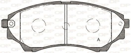 Σετ Τακάκια Open Parts για Ford Ranger Mazda BT-50