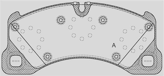 Σετ Τακάκια Open Parts για Porsche Cayenne