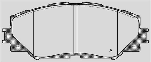 Σετ Τακάκια Open Parts για Toyota Auris
