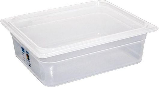 Σκεύος Gastronorm Πολυπροπυλενίου GN1 / 2 με Βάθος 100mm με Καπάκι