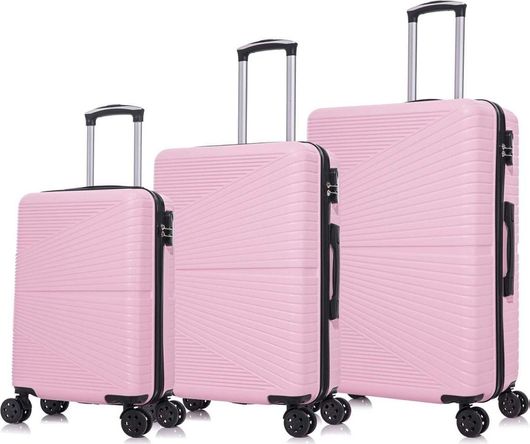 Βαλίτσες PS1103 Σετ 3τμχ Μεγάλη / Μεσαία / Καμπίνας Ροζ