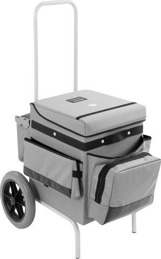 Τροχήλατο Καρότσι/Βαλιτσάκι Καμαριέρας TTS Cleaning Τροχοί Φ30cm Room Service 72x49x104cm Γκρι