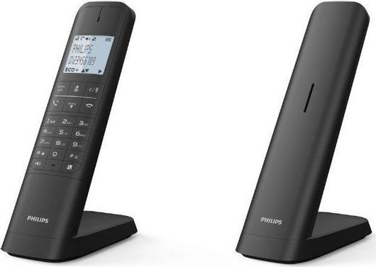 Philips M470 Ασύρματο Τηλέφωνο με Ελληνικό Μενού Μαύρο