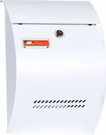 Γραμματοκιβώτιο Viometal LTD Βαλένθια 101 Εξωτερικού Χώρου Μεταλλικό Λευκό 21.5x10x32.5cm