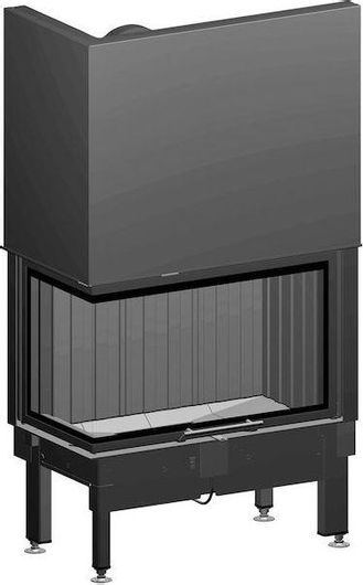 Ενεργειακό Τζάκι Spartherm Varia 2L-80h Ξύλου 10.4kW Αριστερή Γωνία με Συρόμενη Πόρτα