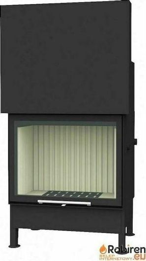 Ενεργειακό Τζάκι Robiren Aqua 22 Lift Ξύλου Καλοριφέρ 22kW Ίσιο με Συρόμενη Πόρτα