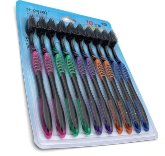 Οδοντόβουρτσες Σετ 10τμχ Soft Μαύρο