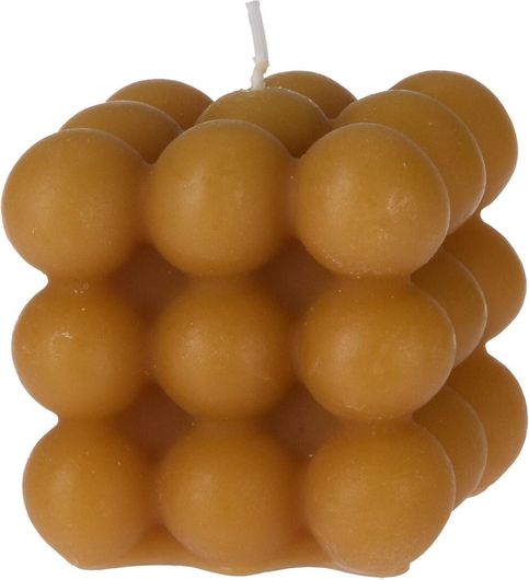 Κερί Κορμός Square 6x5.5cm Ώχρα