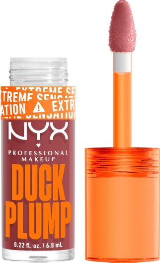 Lip Gloss Nyx Professional Makeup Duck Plump Extreme Sensation Ενυδατικό με Πικάντικο Τζίντζερ 08 Mauve Out of My Way 7ml