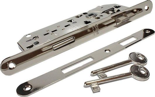 Κλειδαριά Χωνευτή AGB 9714 Οβάλ 40-90mm Ασημί